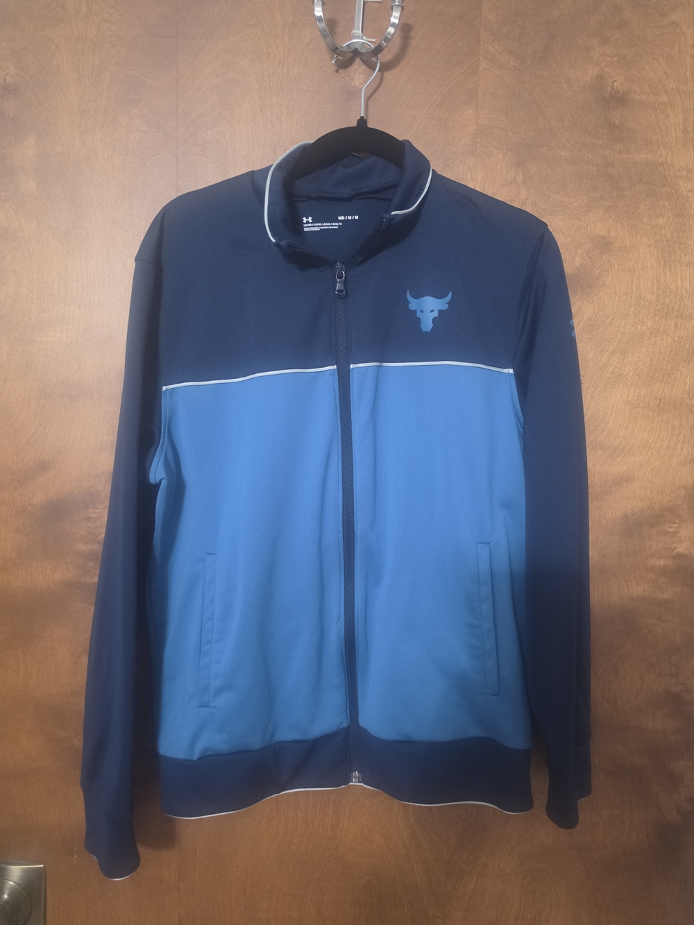 Under Armour Navy and Light Blue Bomber Jacket